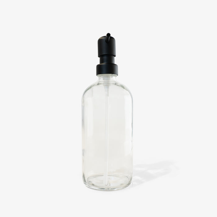 Soap Glass Bottle with Black Pump
